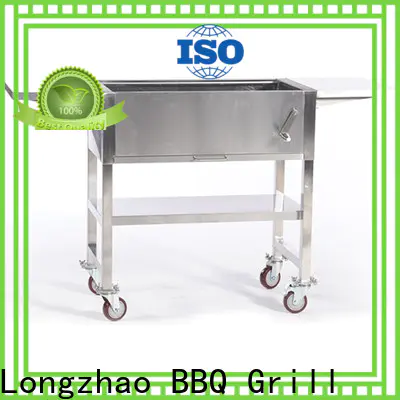 Longzhao BBQ round metal professional charcoal grill high quality for outdoor cooking