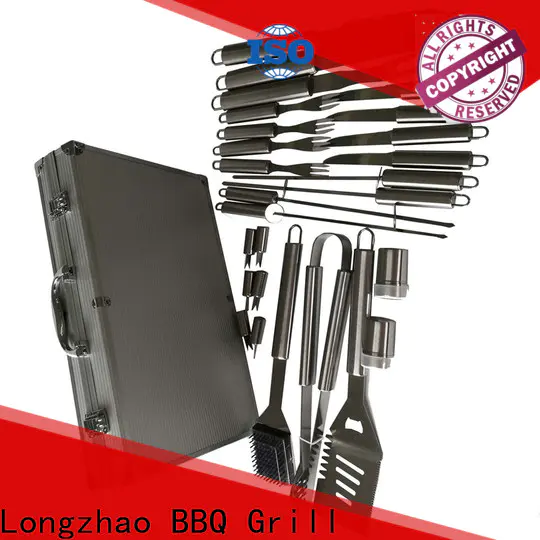 Longzhao BBQ stainless steel bbq grilling set hot-sale for outdoor camping