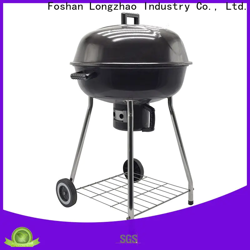 Longzhao BBQ round metal cheap charcoal grill bulk supply for camping