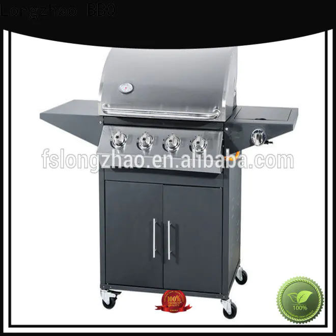 Longzhao BBQ high quality 4burner gas grill manufacturer for grilling